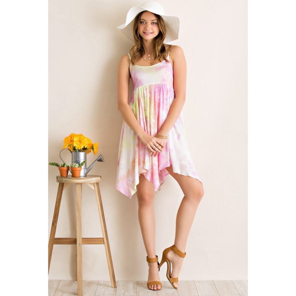 🎉HP🎉 Tie Dye Babydoll Mini Dress - Picture 2 of 7